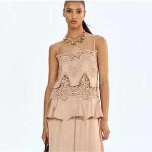 H&M Edition FW/25 Beige Lace tank
